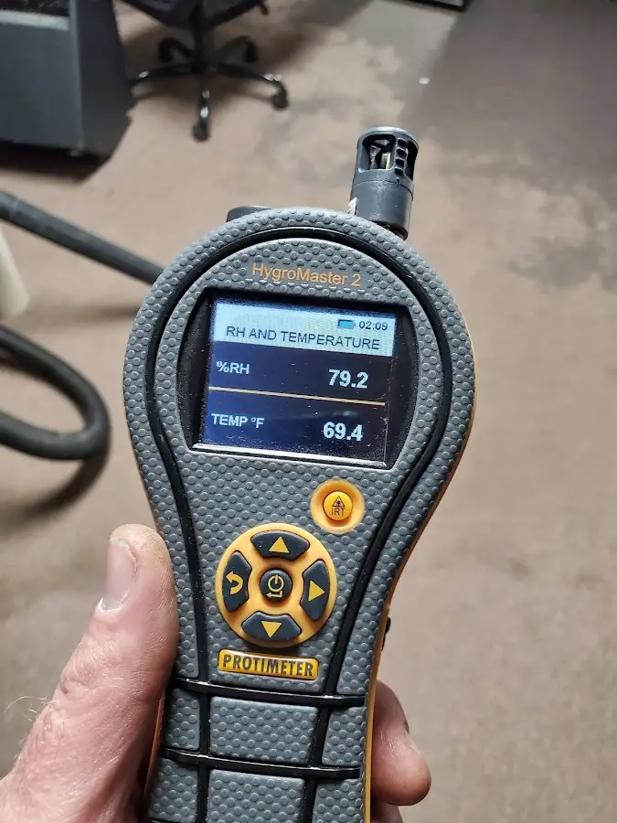 Moisture meter humidity assessment for Fire & Smoke Damage Restoration in Roosevelt