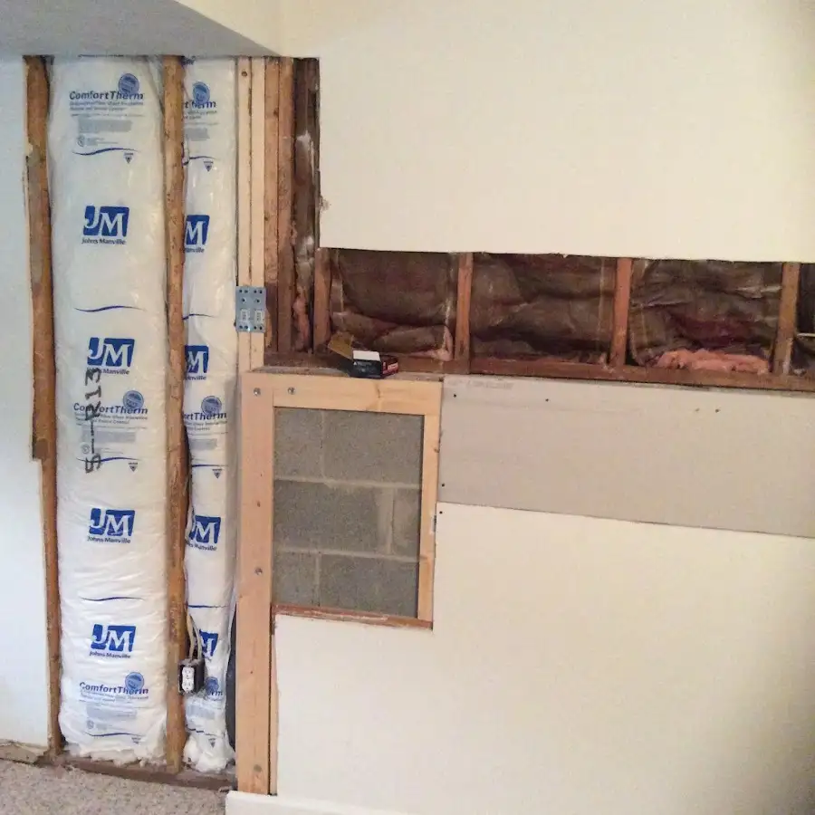 Wall insulation replacement during Contents Cleaning & Restoration in Roosevelt